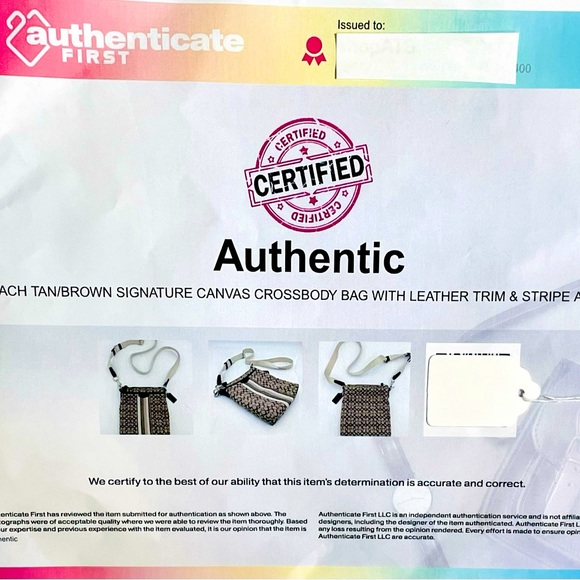 Coach Khaki/Mahogany Signature “C” Canvas Fabric/Leather XBody-adjustable Strap - Picture 14 of 16